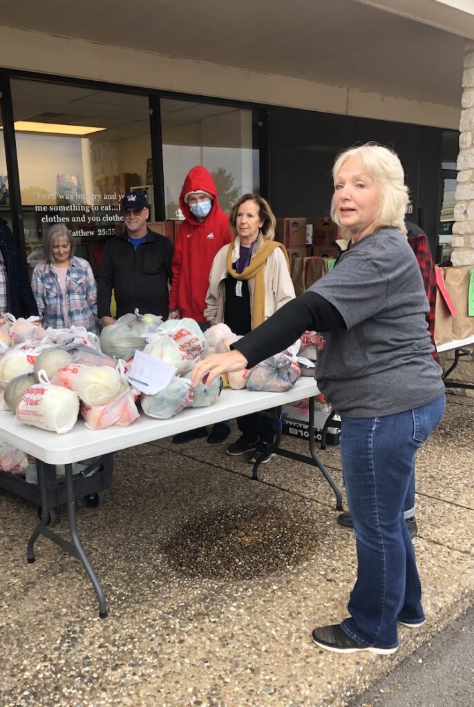Volunteers Distributing Food